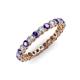 3 - Tiffany 2.40 mm Iolite and Lab Grown Diamond Eternity Band 