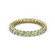 2 - Tiffany 2.40 mm Peridot and Lab Grown Diamond Eternity Band 