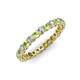3 - Tiffany 2.40 mm Peridot and Lab Grown Diamond Eternity Band 