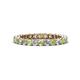 1 - Tiffany 2.40 mm Peridot and Lab Grown Diamond Eternity Band 