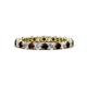 1 - Tiffany 2.40 mm Red Garnet and Lab Grown Diamond Eternity Band 