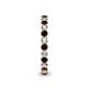 5 - Tiffany 2.40 mm Red Garnet and Lab Grown Diamond Eternity Band 