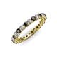 3 - Tiffany 2.40 mm Black and White Lab Grown Diamond Eternity Band 