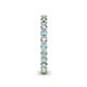 5 - Tiffany 2.40 mm Aquamarine and Lab Grown Diamond Eternity Band 