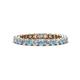 1 - Tiffany 2.40 mm Aquamarine and Lab Grown Diamond Eternity Band 