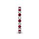5 - Tiffany 2.40 mm Ruby and Lab Grown Diamond Eternity Band 