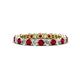 1 - Tiffany 2.40 mm Ruby and Lab Grown Diamond Eternity Band 