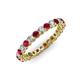 3 - Tiffany 2.40 mm Ruby and Lab Grown Diamond Eternity Band 