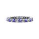 1 - Tiffany 2.40 mm Tanzanite and Lab Grown Diamond Eternity Band 