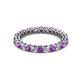 2 - Tiffany 2.40 mm Amethyst and Lab Grown Diamond Eternity Band 