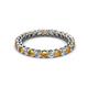 2 - Tiffany 2.40 mm Citrine and Lab Grown Diamond Eternity Band 