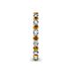 5 - Tiffany 2.40 mm Citrine and Lab Grown Diamond Eternity Band 