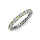 3 - Tiffany 2.40 mm Peridot and Lab Grown Diamond Eternity Band 