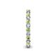 5 - Tiffany 2.40 mm Peridot and Lab Grown Diamond Eternity Band 