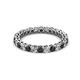2 - Tiffany 2.40 mm Black and White Lab Grown Diamond Eternity Band 