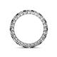 4 - Tiffany 2.40 mm Black and White Lab Grown Diamond Eternity Band 
