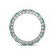 4 - Tiffany 2.40 mm Emerald and Lab Grown Diamond Eternity Band 