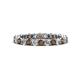 1 - Tiffany 2.40 mm Smoky Quartz and Lab Grown Diamond Eternity Band 