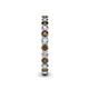 5 - Tiffany 2.40 mm Smoky Quartz and Lab Grown Diamond Eternity Band 