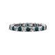 1 - Tiffany 2.40 mm London Blue Topaz and Lab Grown Diamond Eternity Band 