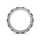 4 - Tiffany 2.40 mm London Blue Topaz and Lab Grown Diamond Eternity Band 