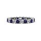 1 - Tiffany 2.80 mm Blue Sapphire and Lab Grown Diamond Eternity Band 