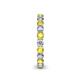 5 - Tiffany 2.80 mm Yellow Sapphire and Lab Grown Diamond Eternity Band 