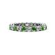 1 - Tiffany 2.80 mm Green Garnet and Lab Grown Diamond Eternity Band 