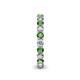 5 - Tiffany 2.80 mm Green Garnet and Lab Grown Diamond Eternity Band 