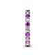 5 - Tiffany 2.80 mm Amethyst and Lab Grown Diamond Eternity Band 