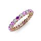 3 - Tiffany 2.80 mm Amethyst and Lab Grown Diamond Eternity Band 