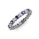 3 - Tiffany 2.80 mm Iolite and Lab Grown Diamond Eternity Band 