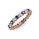 3 - Tiffany 2.80 mm Iolite and Lab Grown Diamond Eternity Band 