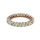 2 - Tiffany 2.80 mm Peridot and Lab Grown Diamond Eternity Band 