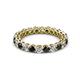 2 - Tiffany 2.80 mm Black and White Lab Grown Diamond Eternity Band 
