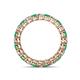 4 - Tiffany 2.80 mm Emerald and Lab Grown Diamond Eternity Band 
