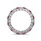 4 - Tiffany 2.80 mm Ruby and Lab Grown Diamond Eternity Band 