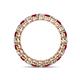 4 - Tiffany 2.80 mm Ruby and Lab Grown Diamond Eternity Band 