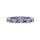 1 - Tiffany 2.80 mm Tanzanite and Lab Grown Diamond Eternity Band 