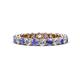 1 - Tiffany 2.80 mm Tanzanite and Lab Grown Diamond Eternity Band 
