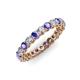 3 - Tiffany 2.80 mm Tanzanite and Lab Grown Diamond Eternity Band 