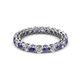2 - Tiffany 2.80 mm Iolite and Lab Grown Diamond Eternity Band 