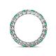 4 - Tiffany 2.80 mm Emerald and Lab Grown Diamond Eternity Band 