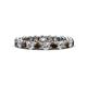 1 - Tiffany 2.80 mm Smoky Quartz and Lab Grown Diamond Eternity Band 