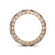 4 - Tiffany 2.80 mm Smoky Quartz and Lab Grown Diamond Eternity Band 