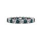 1 - Tiffany 2.80 mm London Blue Topaz and Lab Grown Diamond Eternity Band 