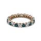 2 - Tiffany 2.80 mm London Blue Topaz and Lab Grown Diamond Eternity Band 