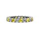 1 - Tiffany 3.00 mm Yellow Sapphire and Lab Grown Diamond Eternity Band 