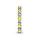 5 - Tiffany 3.00 mm Yellow Sapphire and Lab Grown Diamond Eternity Band 