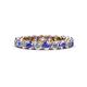 1 - Tiffany 3.00 mm Tanzanite and Lab Grown Diamond Eternity Band 